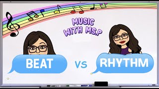 Primary Music Lesson  Beat vs Rhythm [upl. by Sami]