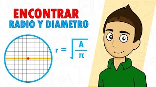 RADIO Y DIÁMETRO CONOCIENDO ÁREA Super facil  Para principiantes [upl. by Joiner]