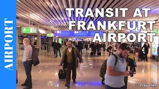 TRANSIT WALK AT FRANKFURT Airport FRA Terminal 1  Connection Flight Transfer Arriving amp Departing [upl. by Rosanne]