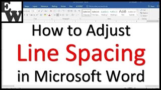 How to Adjust Line Spacing in Microsoft Word [upl. by Lyj727]