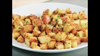 Andrew Zimmern Cooks Garlic amp Herb Croutons [upl. by Shelden]