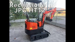 Recensione Miniescavatore JPC HT12 [upl. by Adnala]