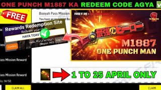 FREE FIRE REDEEM CODE TODAY 20 APRIL REDEEM CODE FREE FIRE  FF REDEEM CODE TODAY 20 APRIL [upl. by Marsh]