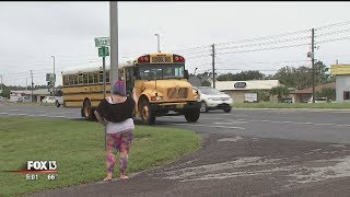 Florida deputies ticket drivers speeding past school bus [upl. by Nibram]