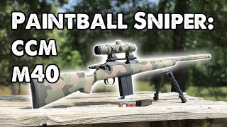 New Paintball Sniper Rifle  The CCM M40 [upl. by Adnilak]