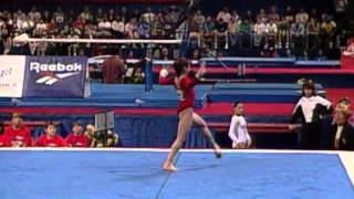 Dominique Moceanu  Floor Exercise  1996 US Gymnastics Championships  Women [upl. by Omik]